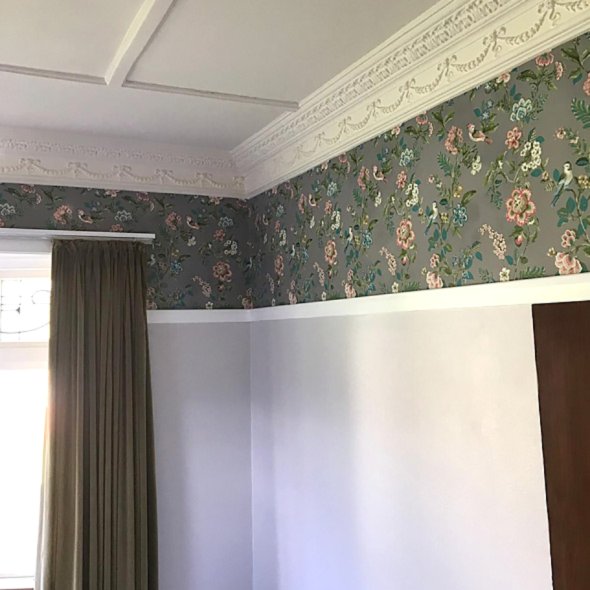 Wallpapered Bedroom in Upper Hutt